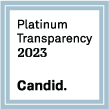 Platinum Transparency 2023 seal of approval from Guidestar